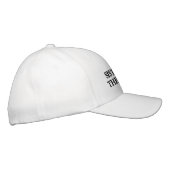 Chic Sister of the Bride black and white wedding Embroidered Baseball Cap (Right)