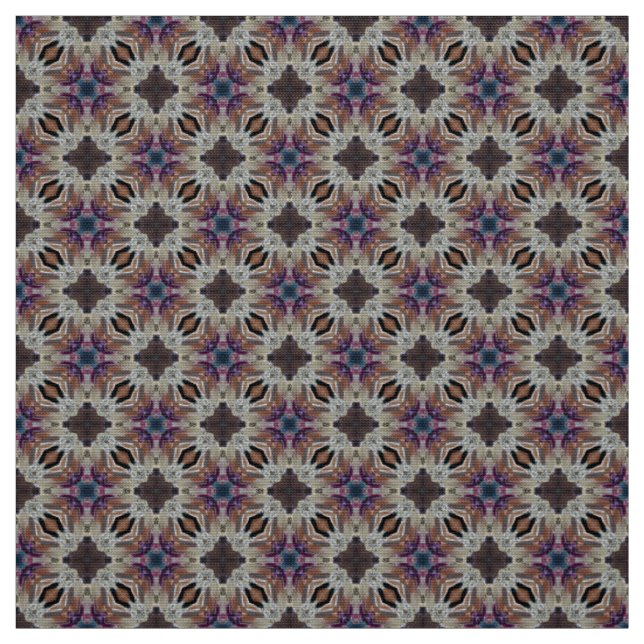 Chic Slate Blue and Gray Pattern Fabric (Swatch)