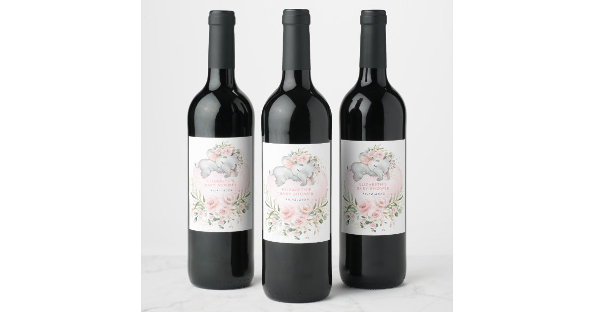 Alcohol elephant on label