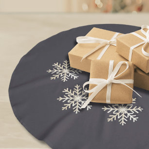 Chic Snowflake Christmas Tree Skirt