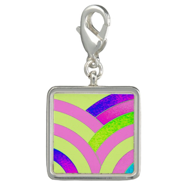 chic sophisticated modern chevron charm (Front)