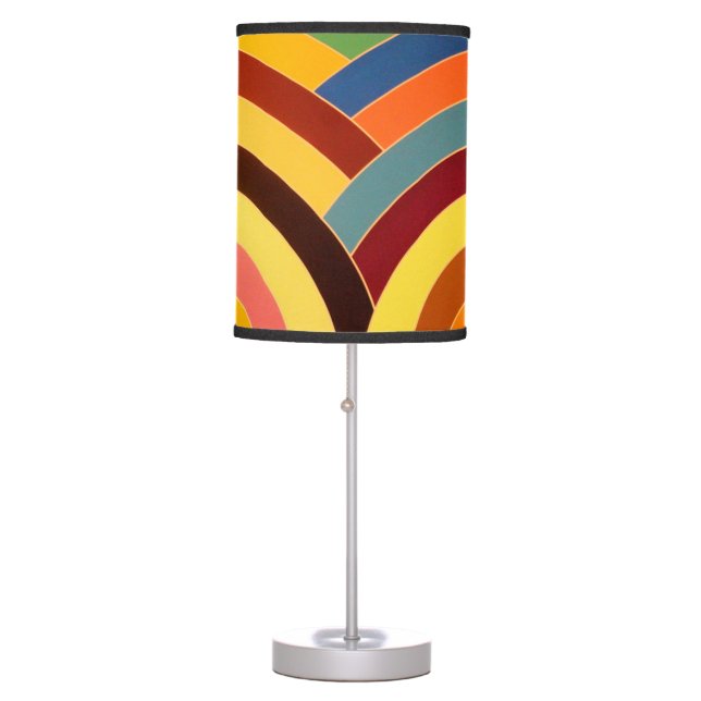 chic sophisticated stylish chevrons table lamp (Front)