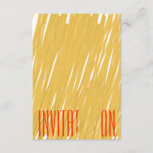 Chic Spaghetti Pasta Italian Dinner Invitation