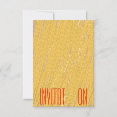 Chic Spaghetti Pasta Italian Dinner Invitation