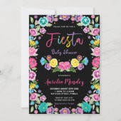 Chic Spanish Mexican Floral Fiesta Baby Shower   Invitation (Front)