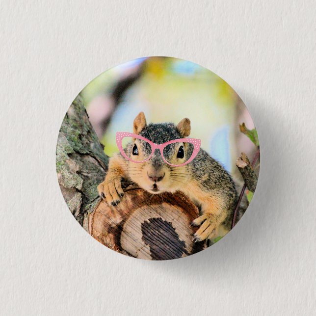 Chic squirrel  button (Front)