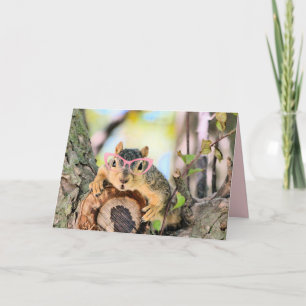 Chic squirrel card