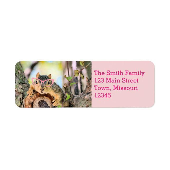 Chic squirrel label (Front)