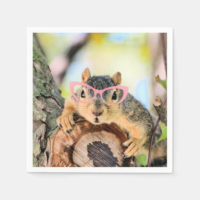 Chic squirrel napkins (Front)