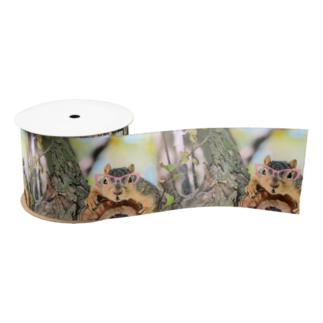 Chic squirrel satin ribbon (Spool)