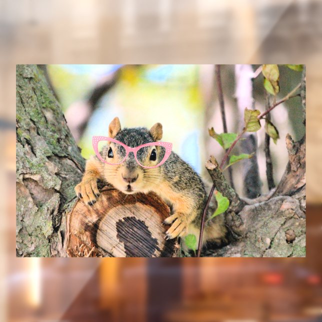 Chic Squirrel  Window Cling (Sheet 2)
