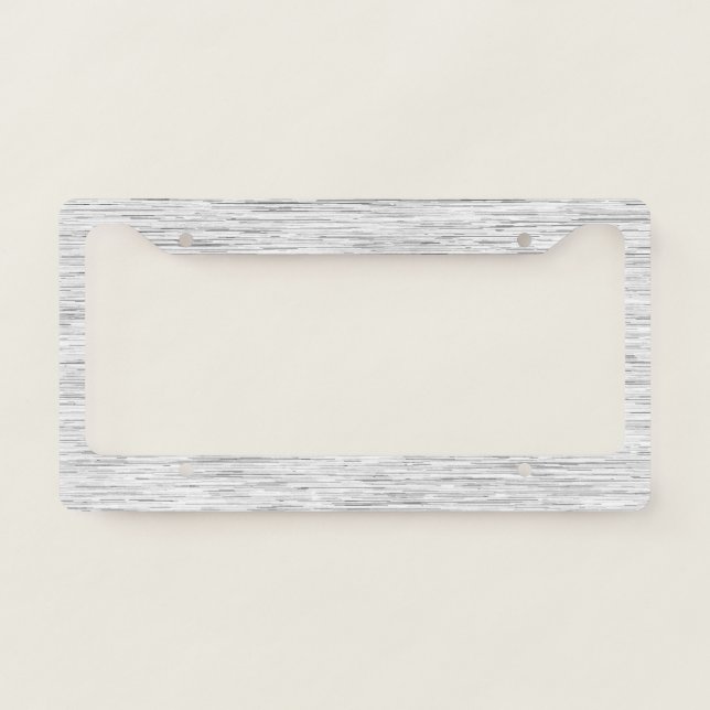 Chic Static Texture License Plate Frame (Front)