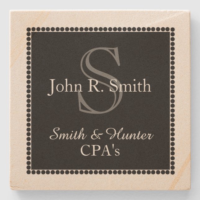 CHIC STONE COASTER_PERSONAL/BUSINESS_CPA STONE COASTER (Front)