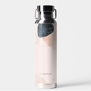 Chic Stone Marble Personalized Water Bottle