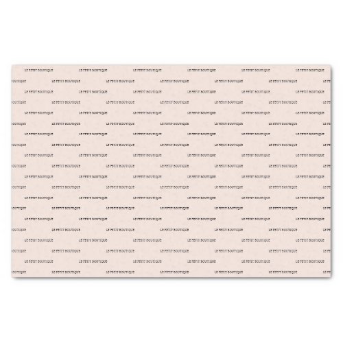 Chic Store Name Pattern Blush Pink Boutique Tissue Paper