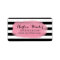 Chic Stripes | Black White Pink