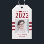 Chic Stripes EDITABLE COLOR Graduation Favor Tag<br><div class="desc">Stylish gift tags that make your gift even more special! For matching items and more design options,  visit our website www.berryberrysweet.com</div>