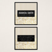 Chic Stripes Gold Dotted Pattern (Front & Back)