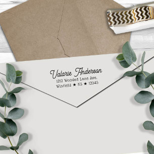 Chic Style Return Address Self-inking Stamp