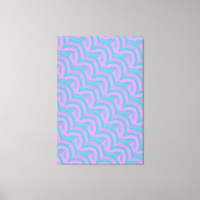 chic stylish contemporary chevrons canvas print (Front)