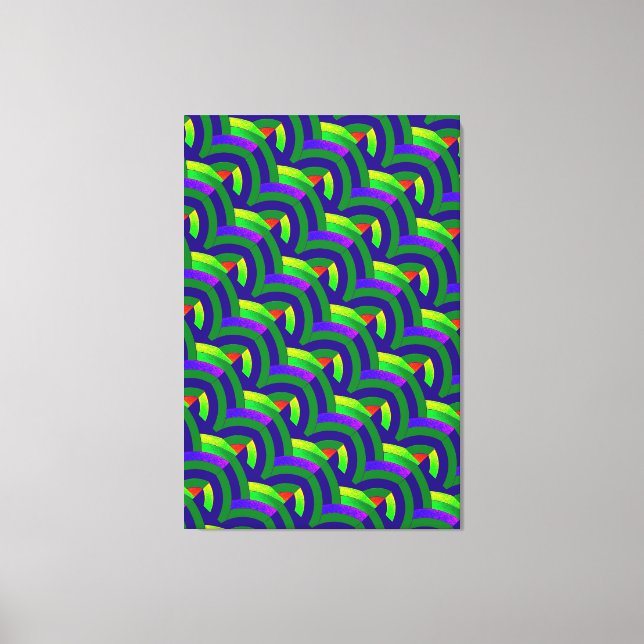 chic stylish contemporary chevrons canvas print (Front)