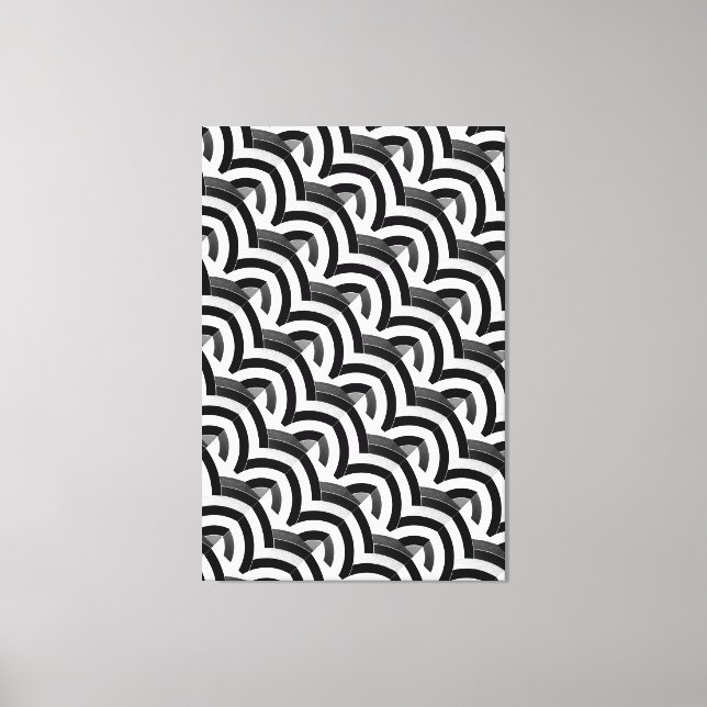 chic stylish contemporary chevrons canvas print (Front)