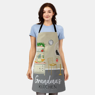 Chic Stylish 'Grandma's Kitchen' Apron