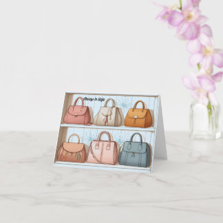 Chic Stylish Handbag Card Greeting