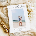 Chic Stylish Mod Photo Save the Date 3 Invitation<br><div class="desc">Just add your photo and you'll have a simple, minimalist, chic, and unique Photo Save the Date with a white background. Get this Save the Date in several colors. It's great for Spring Weddings, Summer Weddings, Beach Weddings, Boho Weddings, Fall Weddings, Rustic Weddings, Winter Weddings & More. Your save the...</div>