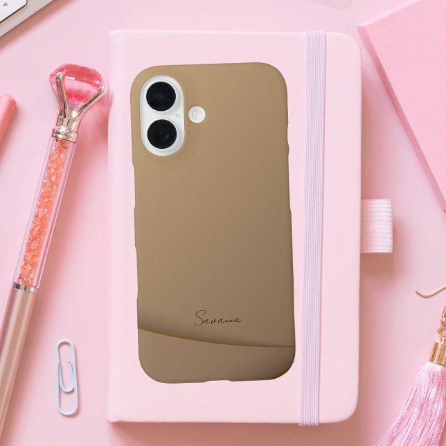 Chic Stylish Modern Monogrammed Case-Mate iPhone Case (Creator Uploaded)