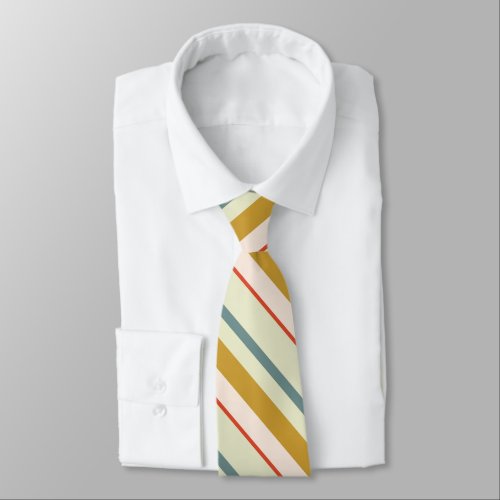 Chic Stylish Multicolor Stripes Pattern Fashion  Tie