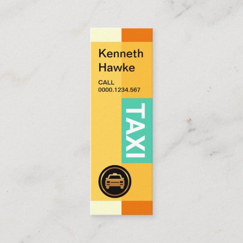 Chic Stylish Transparent Boxes Taxi Mini Business Card