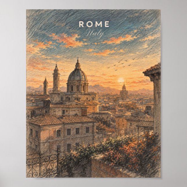 Chic Sunlit Art Poster (Front)