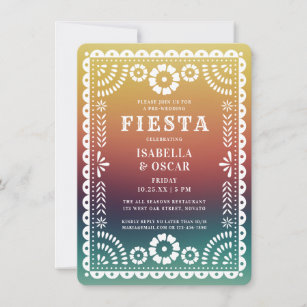Papel Picado Invitations & Invitation Templates | Zazzle