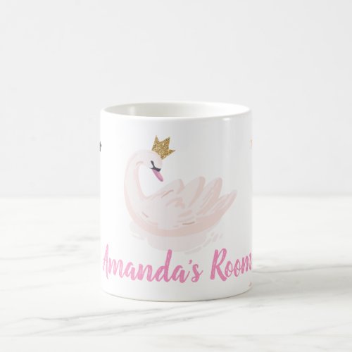 Chic Swan Stars Princess   Coffee Mug