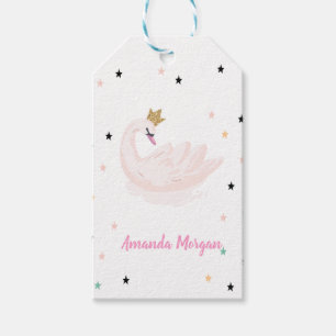 Chic Swan, Stars, Princess Gift Tags