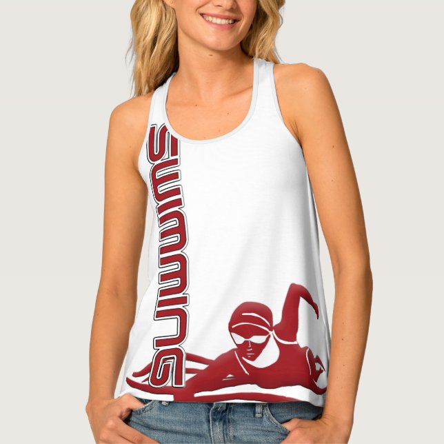 Chic Swimming Tank Tops (Front)