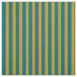 Chic Tan, Teal and Green Striped Pattern Fabric