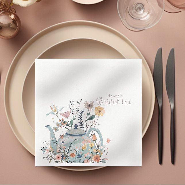 Chic tea party  Bridal shower   Napkins (Creator Uploaded)