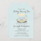 Chic Teacup in Blue Baby Shower Tea Party