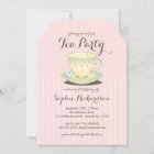 Chic Teacup on Pink Birthday Tea Party