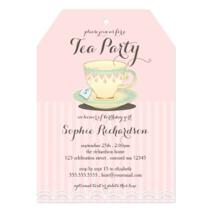 Teacup Invitations Zazzle