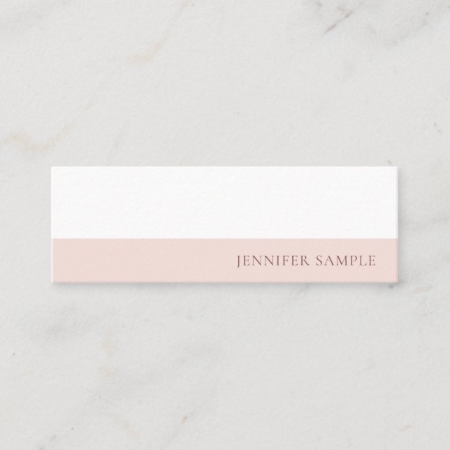 Chic Template Modern Minimalist Personalized Trend Mini Business Card (Front)