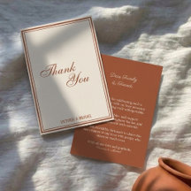 Chic Terracotta Ivory Old Money Fancy Wedding