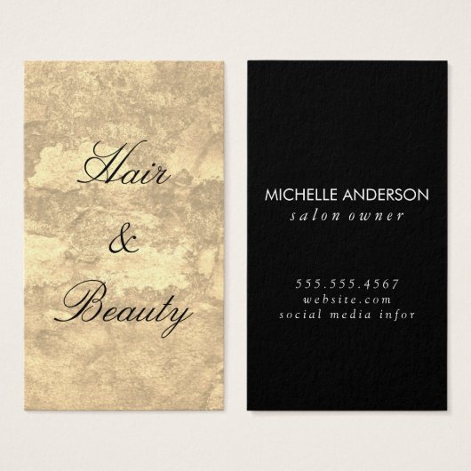 Chic Texture Cursive hair and beauty (Front & Back)