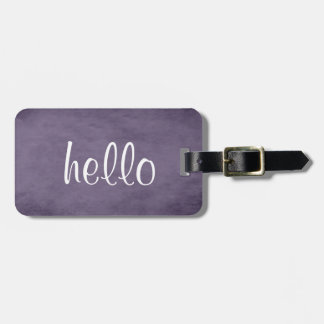 Chic Textured Purple Luggage Tag