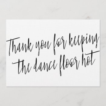 Chic "thank You" For Wedding Band  Musician Or Dj Thank You Card by LitleStarPaper at Zazzle