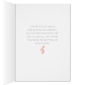 Chic Thank You Girl Baby Shower Pregnant Baby Bump (Inside (Right))