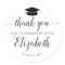 Chic Thank You Script Grad Graduation Party Favor