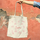 Chic 'That's Amore' Italian-Themed Customizable  Tote Bag<br><div class="desc">Indulge in a touch of Italian romance with our chic 'That's Amore' tote bag, exclusively on Zazzle. This stylish tote features a nostalgic red and white checkered border paired with a whimsical heart design on the front, capturing the essence of love and charm. The back of the tote bag is...</div>